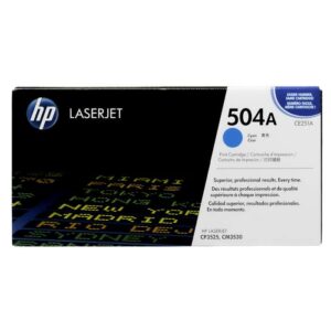 HP 504A Cyan CE251A LaserJet Toner Cartridge