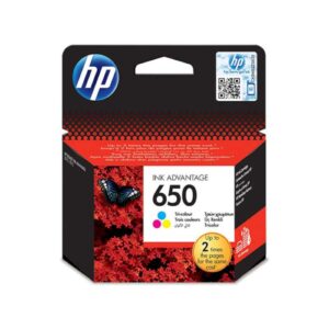 HP 650 Tri-color Original Ink Advantage Cartridge (CZ102AE)