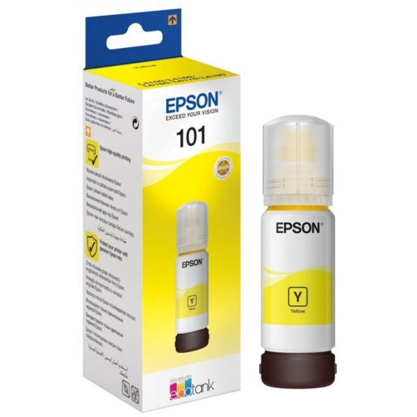 Epson 101 Ecotank Yellow Ink Bottle 70ml Kopytech 6814